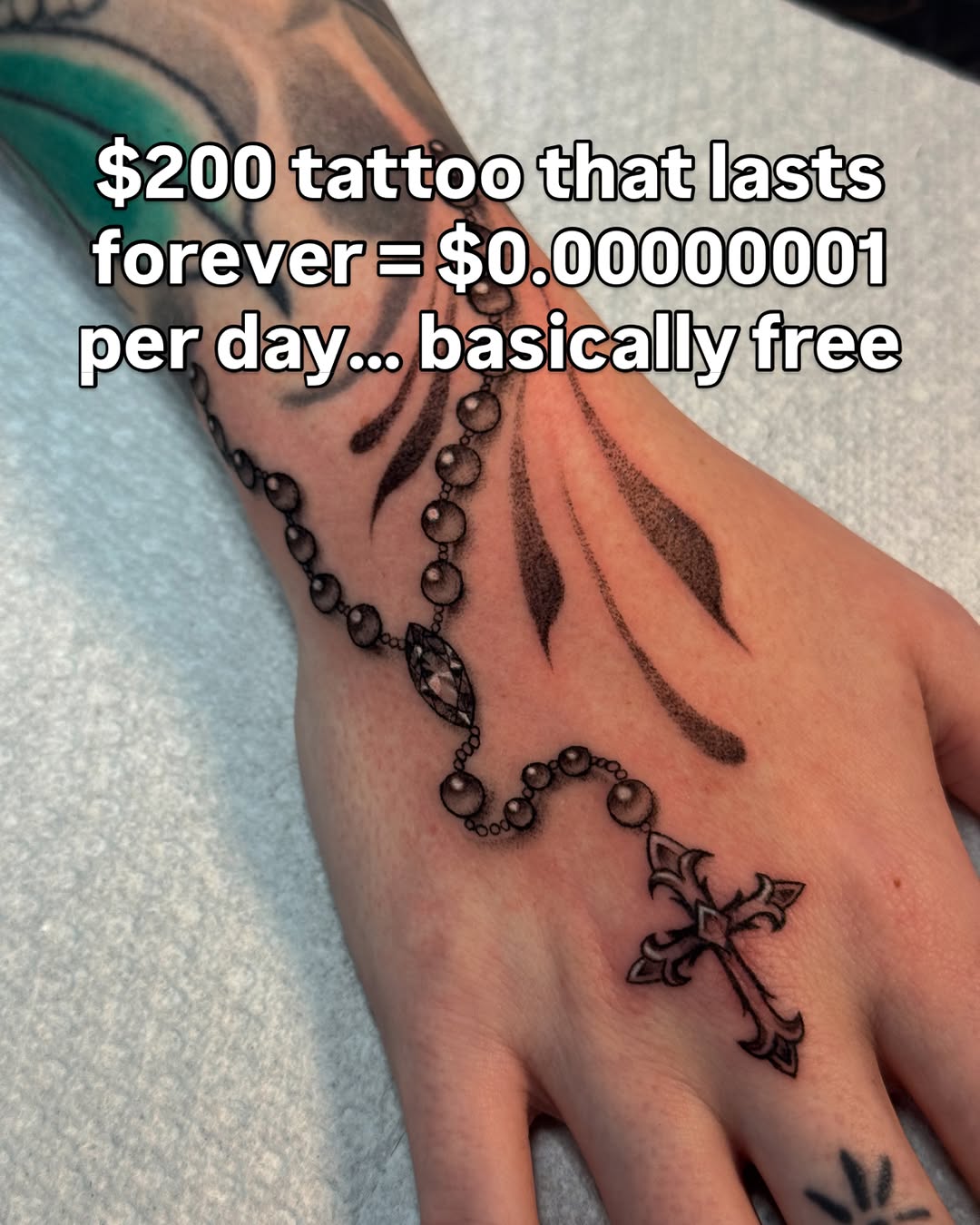 Tattoo by @livingsticker — black_and_grey, ornamental