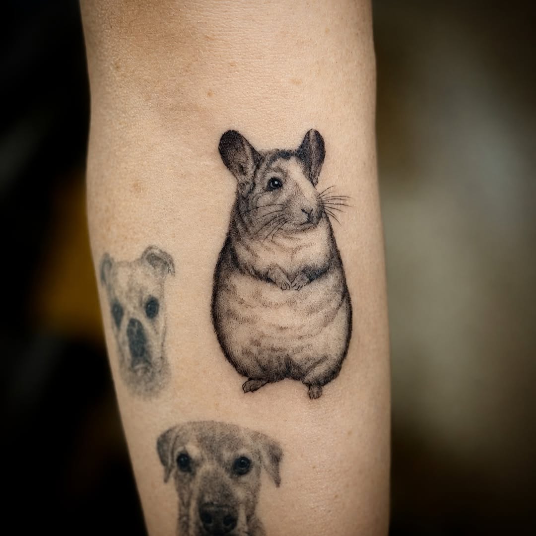 Tattoo by @dasom_real — realism, dotwork