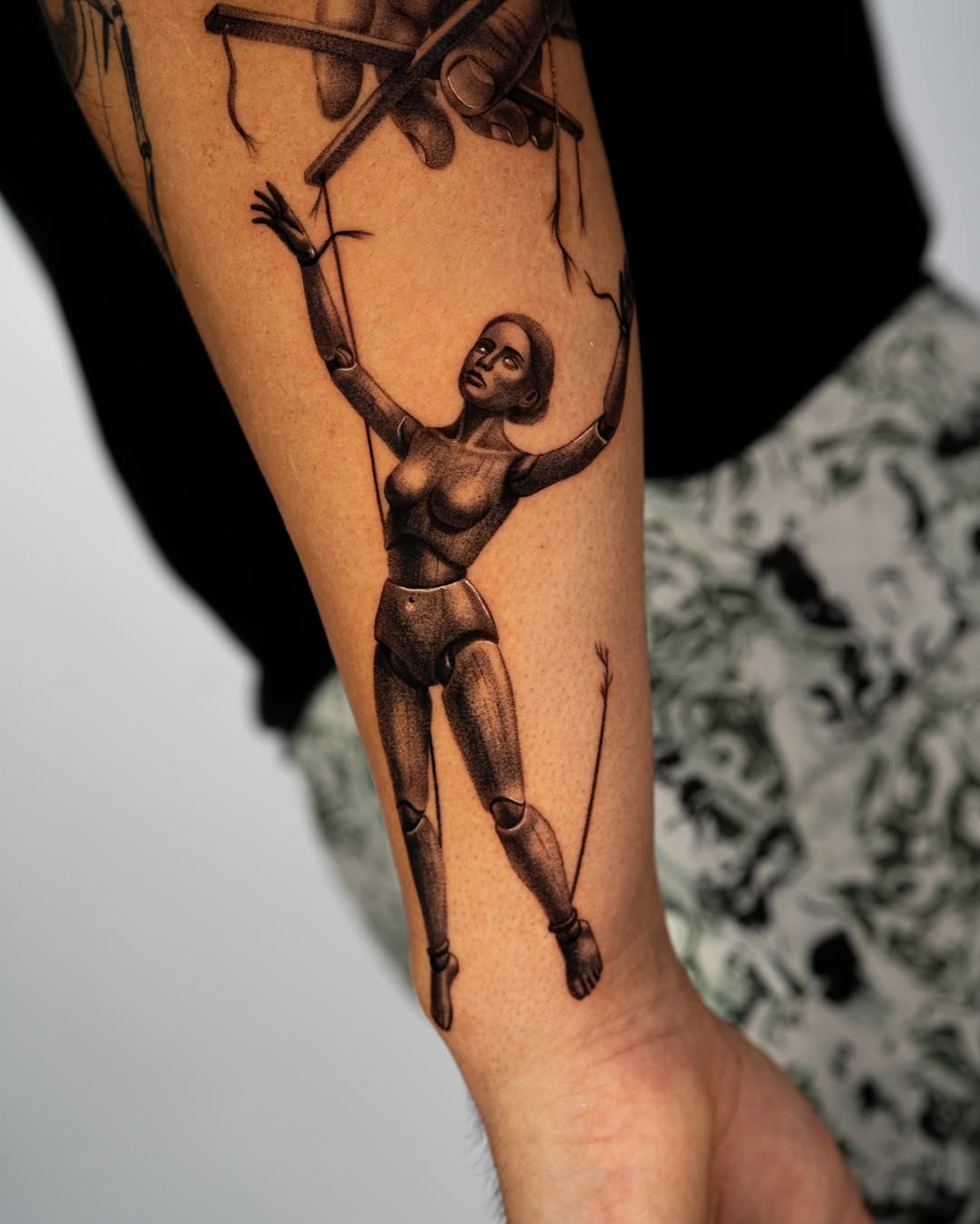 Tattoo by @jonlaflore — black_and_grey, realism