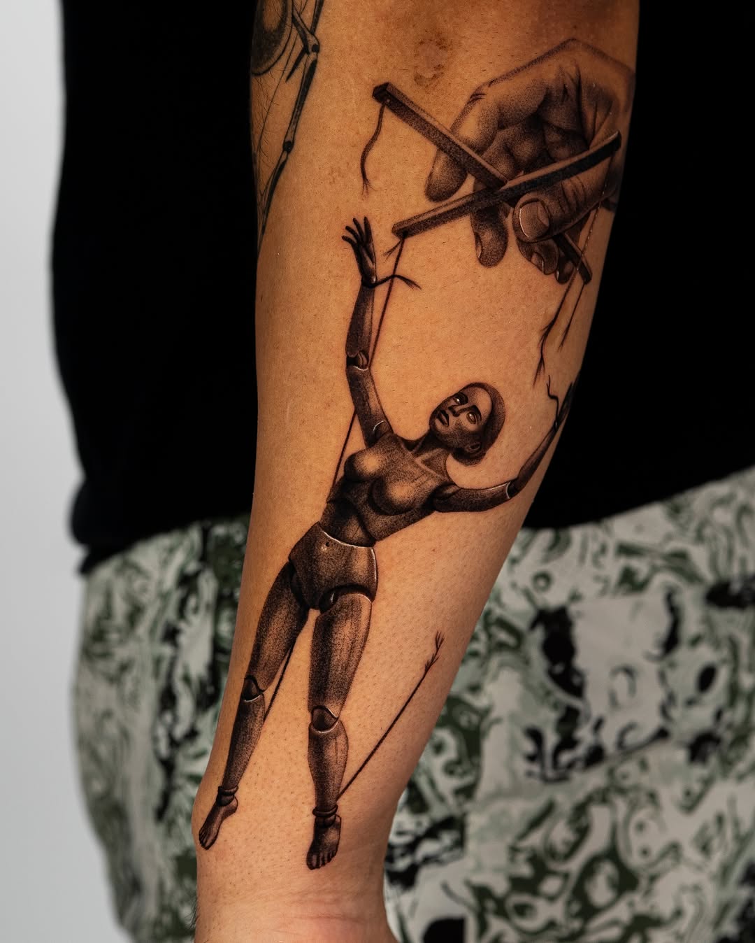 Tattoo by @jonlaflore — black_and_grey, realism