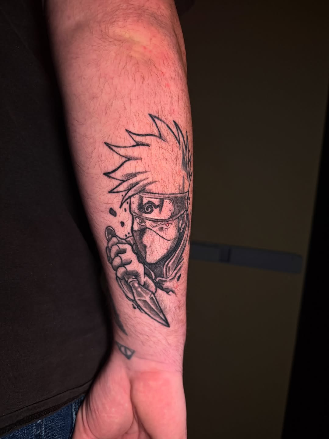 Tattoo by @dreadmoor_tattoos โ anime, black_and_grey