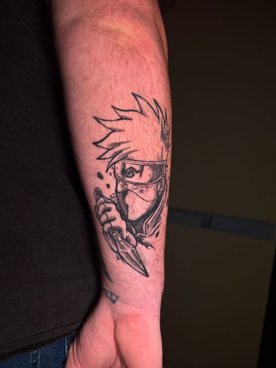 Tattoo by @dreadmoor_tattoos โ anime, black_and_grey
