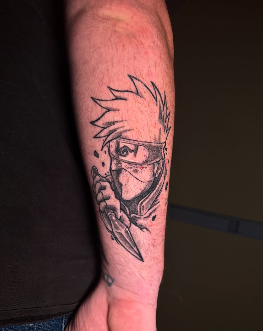 Tattoo by @dreadmoor_tattoos โ anime, black_and_grey