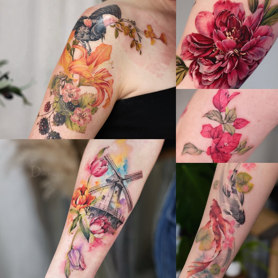 Tattoo by @doraahuuu.art — realism, illustrative
