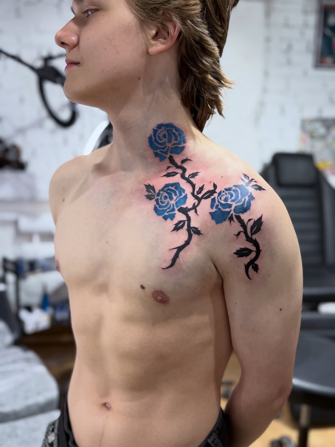 Tattoo by @tattooist_aleksa — blackwork, fine_line