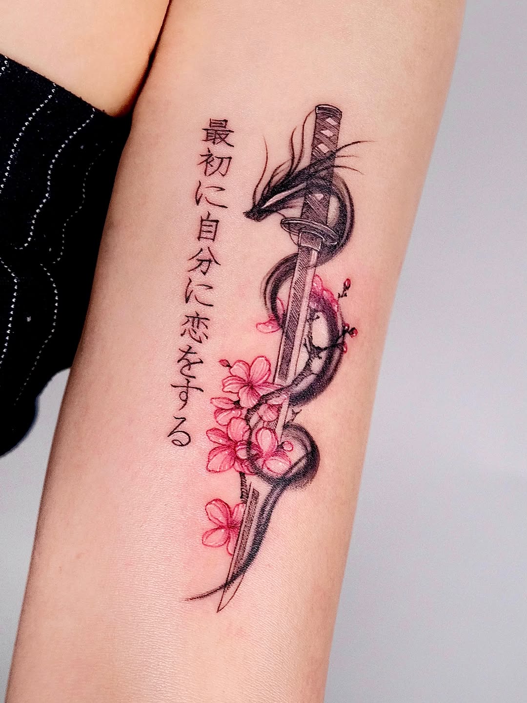 Tattoo by @suryo.tattoo — illustrative, lettering_script