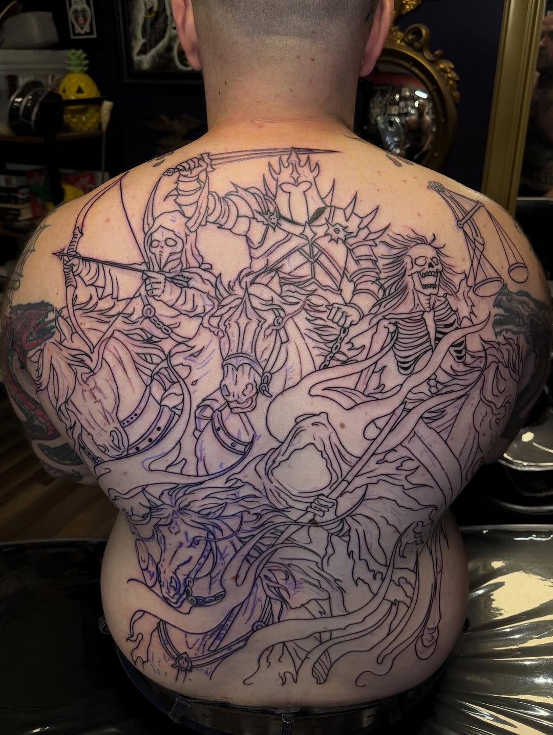 Tattoo by @mctatty — blackwork, dark_realism