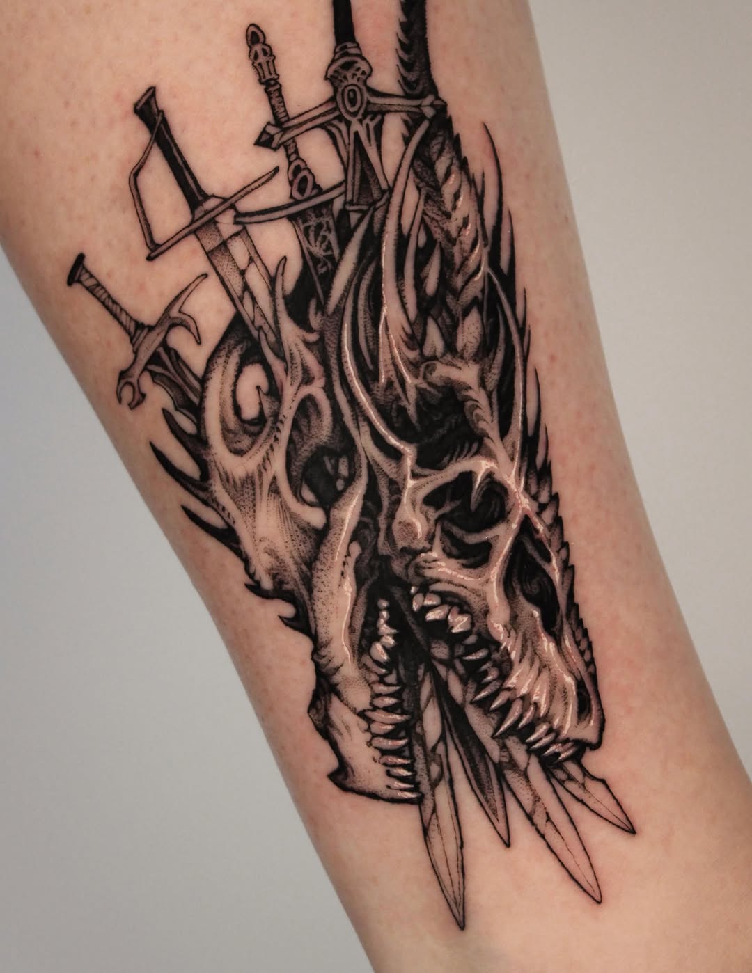 Tattoo by @wooleh__ — blackwork, realism