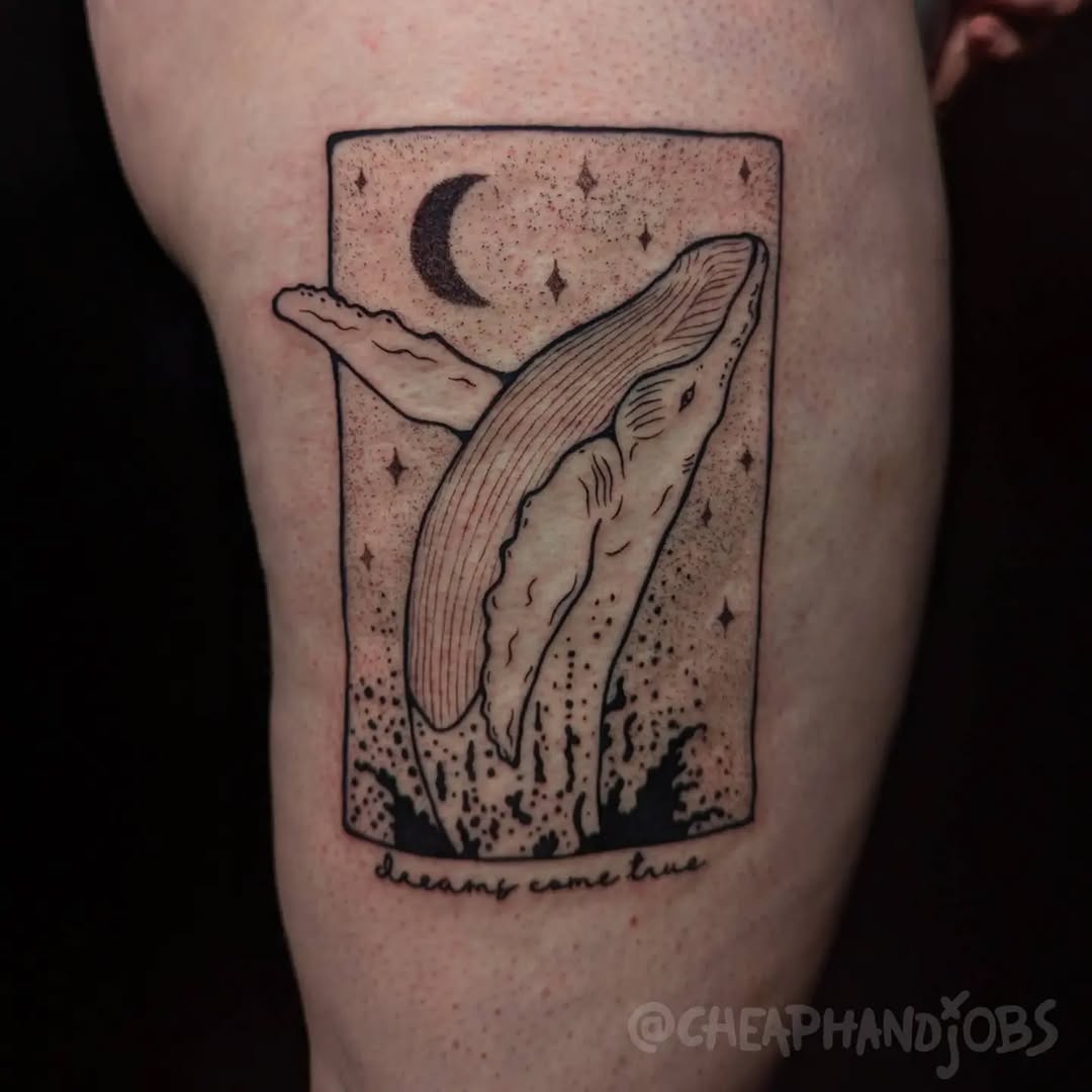 Tattoo by @cheaphandjobs — dotwork