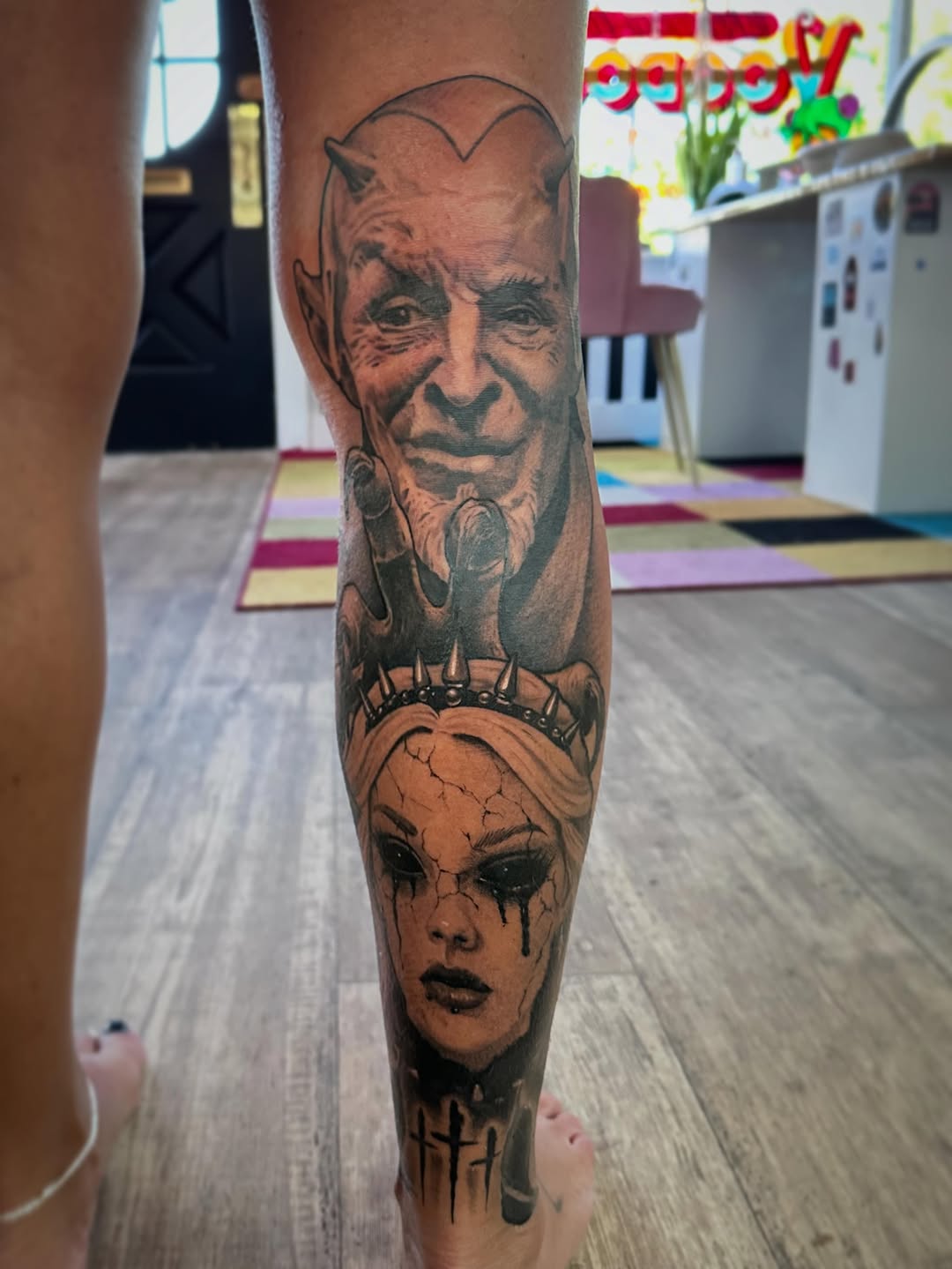 Tattoo by @dirtyletters937 — realism, dark_realism