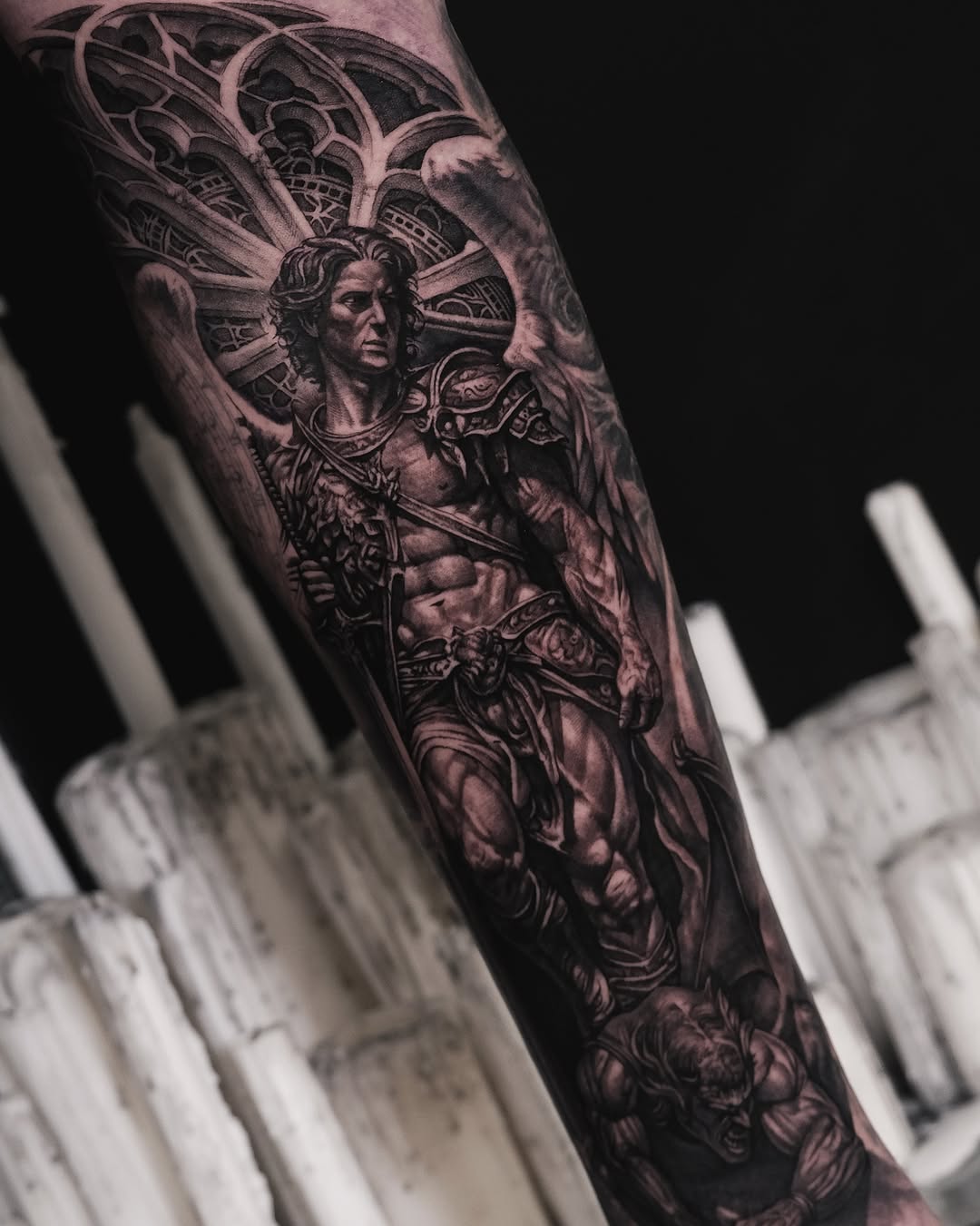 Tattoo by @by.daho โ realism, dark_realism