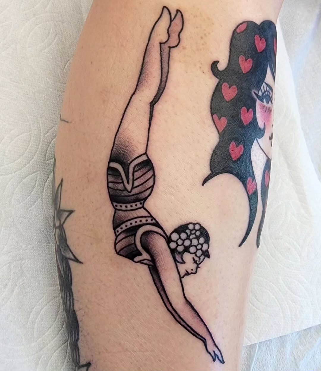 Tattoo by @tattooschmutz โ american_traditional, illustrative