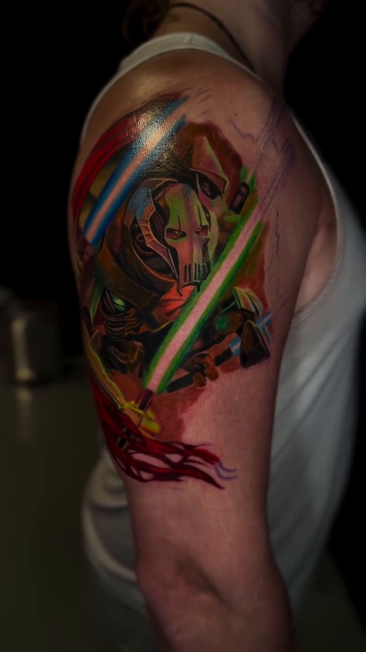 Tattoo by @varotattoos — realism, anime