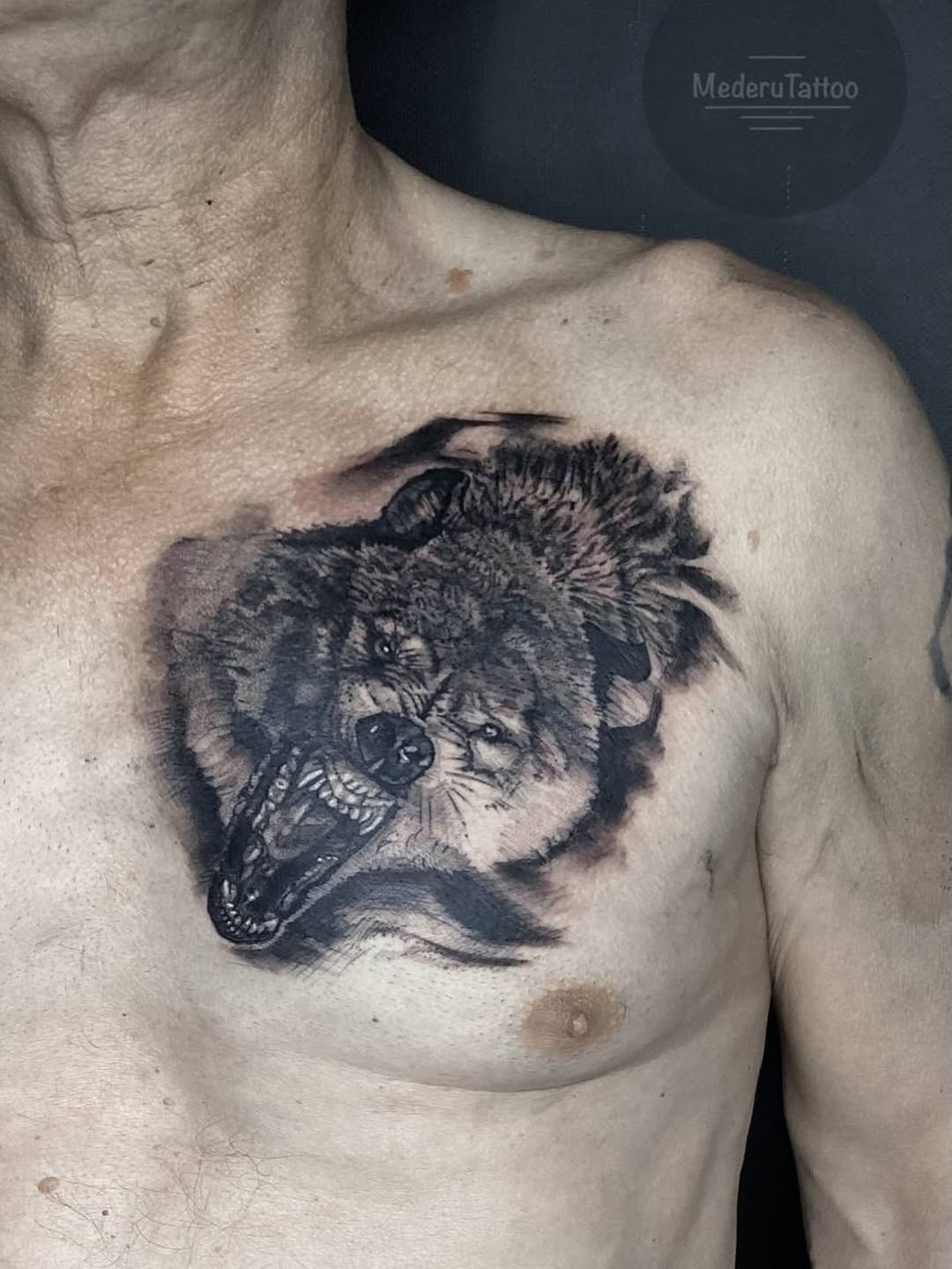 Tattoo by @alekseymolyarenko — realism, black_and_grey