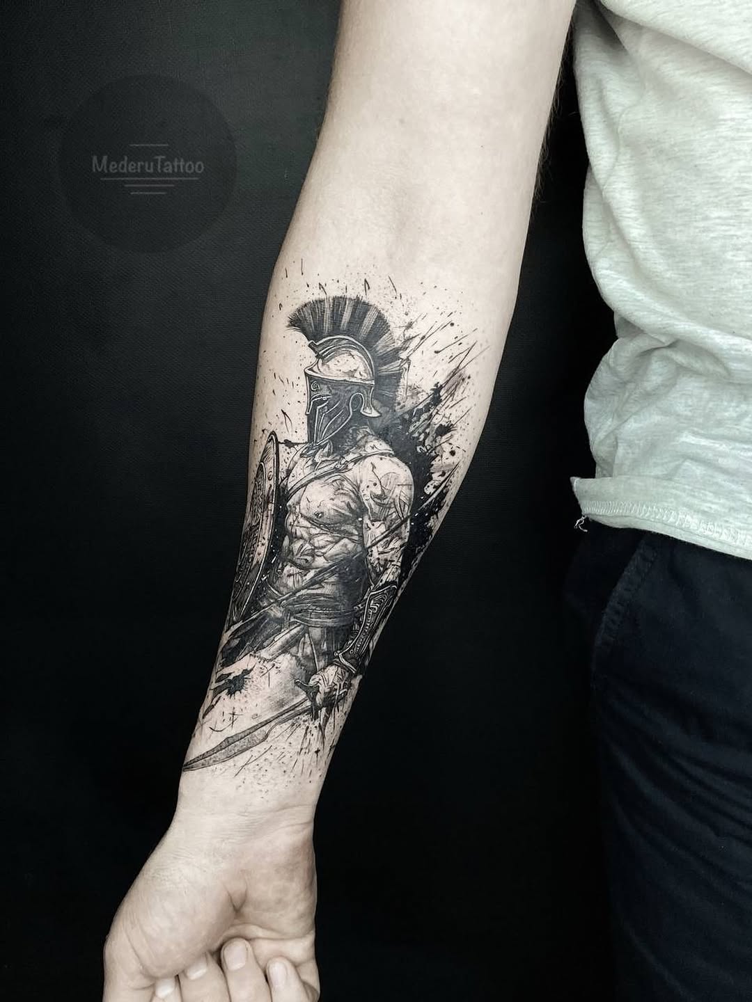 Tattoo by @alekseymolyarenko — black_and_grey, realism