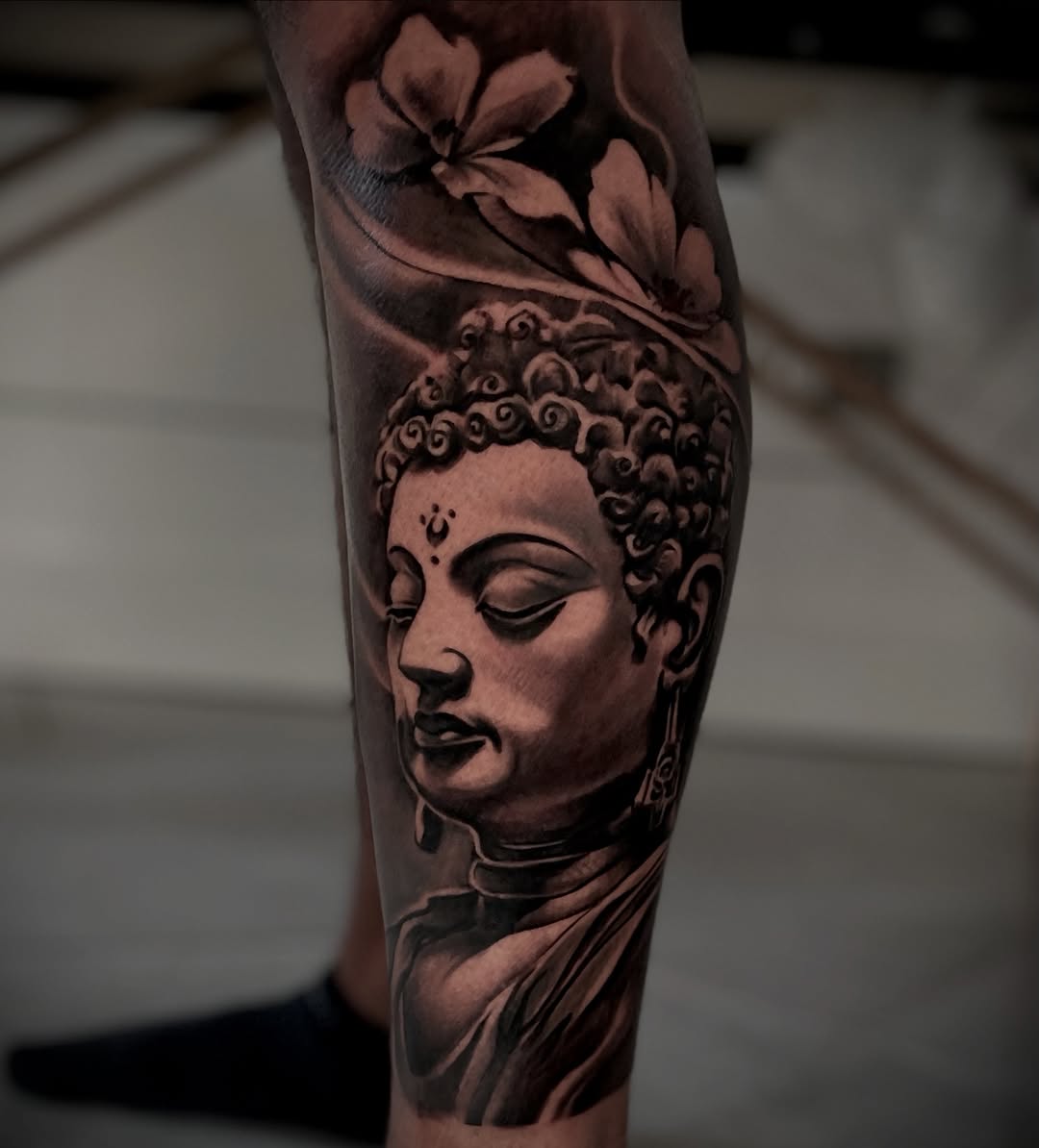 Tattoo by @sim_camillonitattoos โ realism, black_and_grey