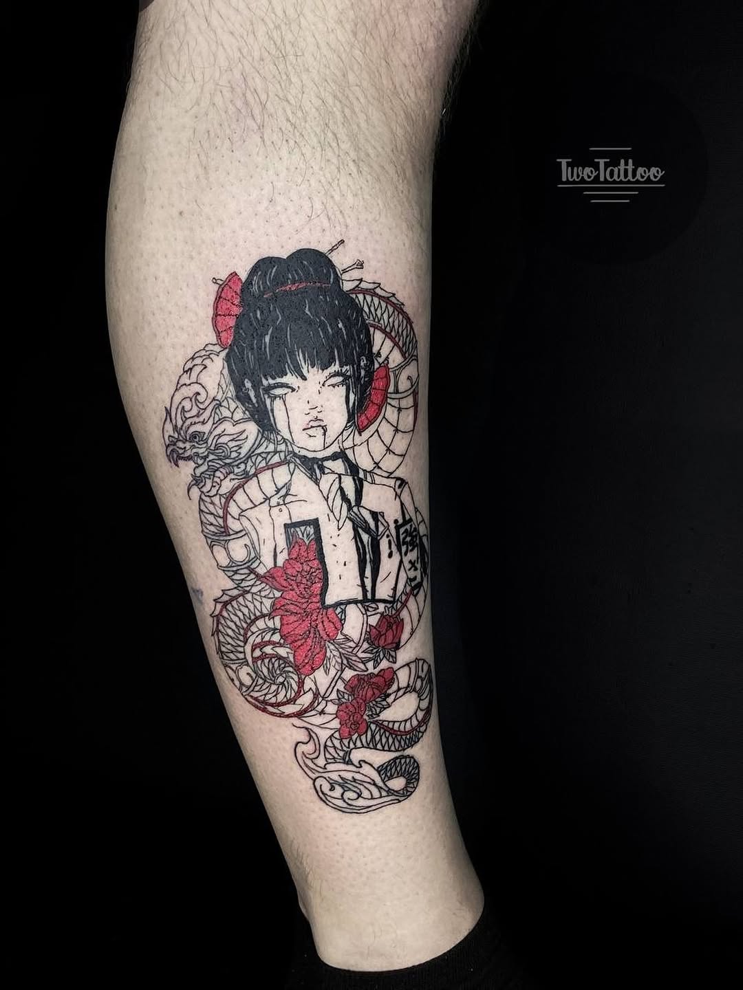 Tattoo by @alekseymolyarenko — blackwork