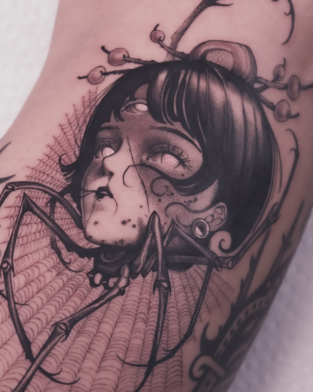 Tattoo by @9rukim — black_and_grey, realism