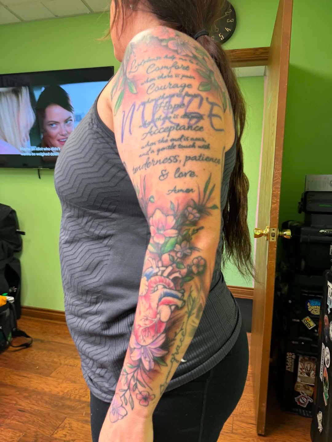Tattoo by @tattoosbywoody — lettering_script, realism