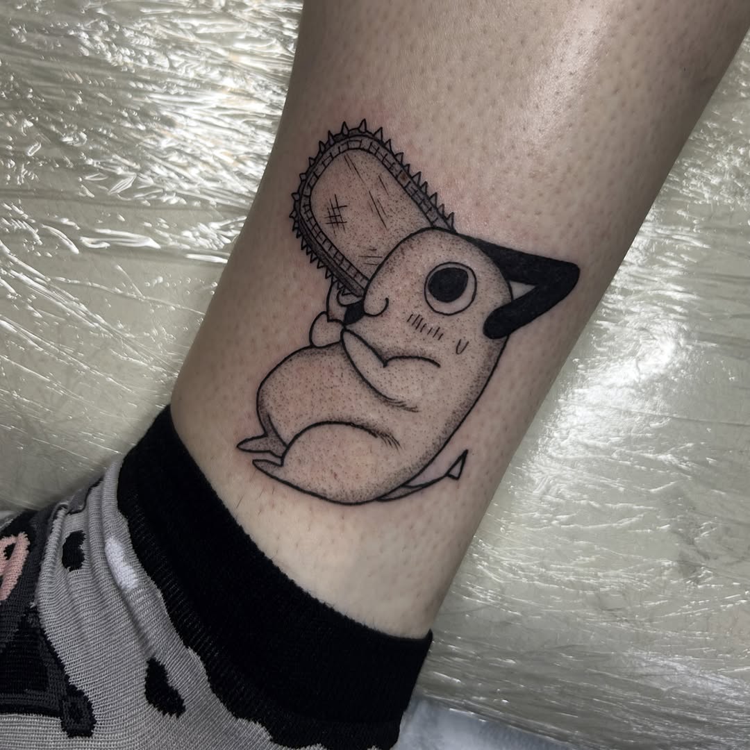 Tattoo by @nikkipowertattoo — illustrative, black_and_grey