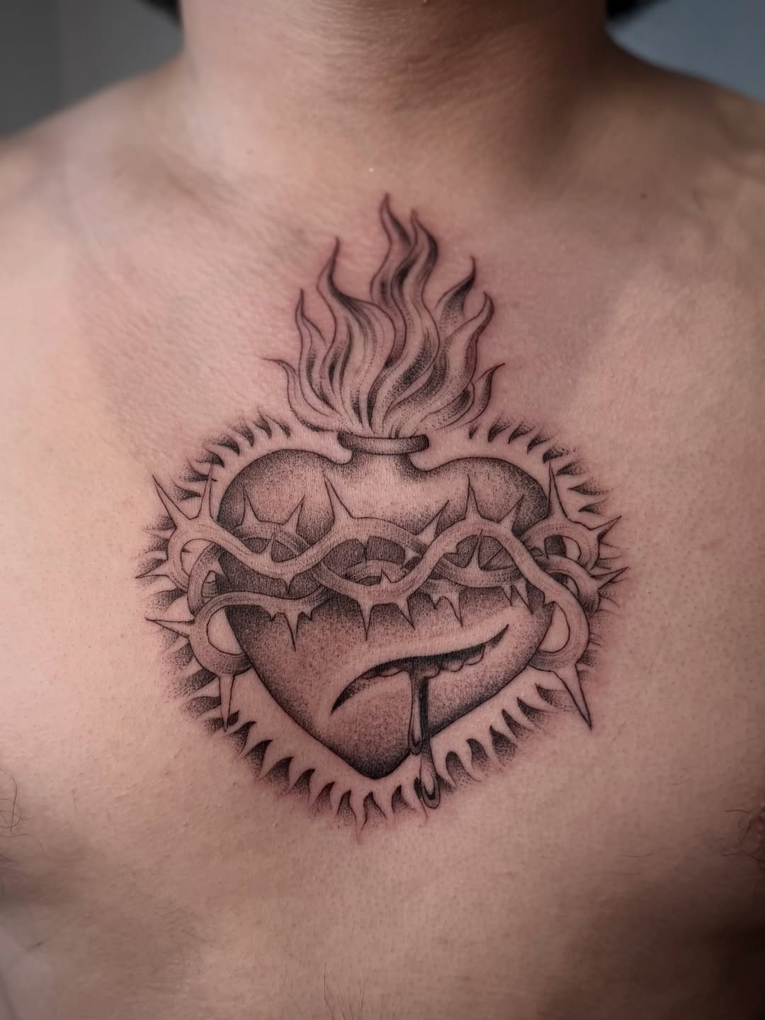 Tattoo by @ttt.christian — blackwork