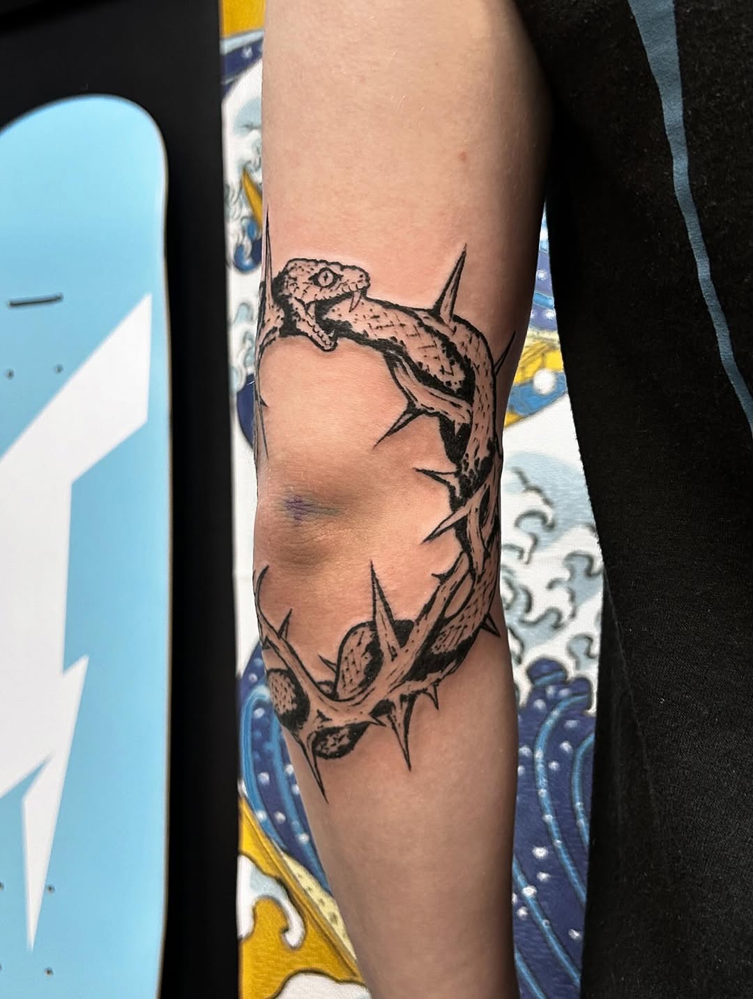 Tattoo by @coma_stein — blackwork, illustrative