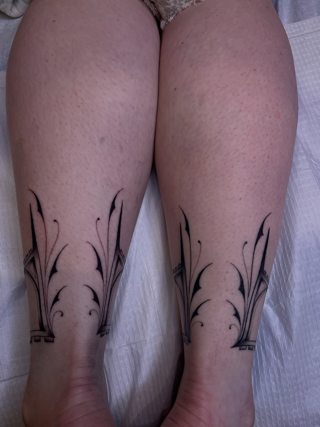 Tattoo by @kylajaetattoos — blackwork, ornamental