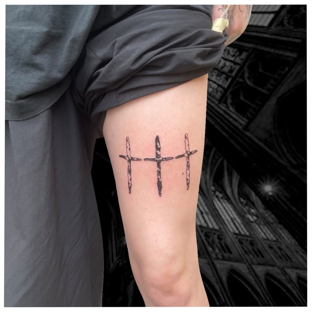 Tattoo by @cxt.ink — blackwork