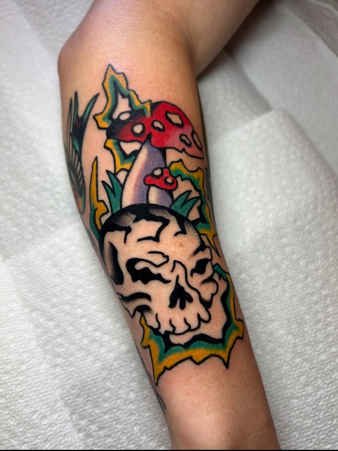 Tattoo by @squidripz — american_traditional, illustrative