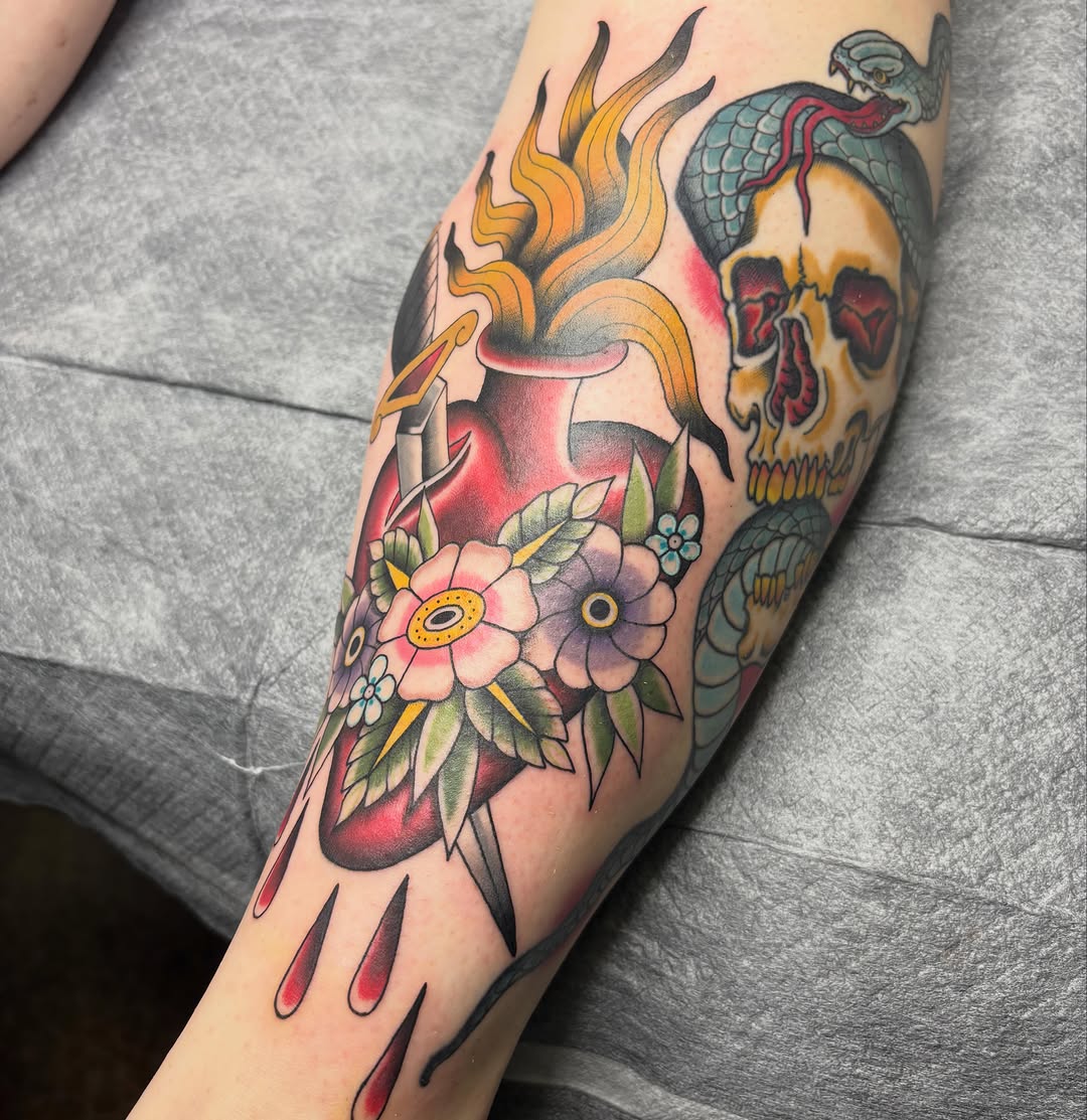 Tattoo by @jakobristau — american_traditional, illustrative