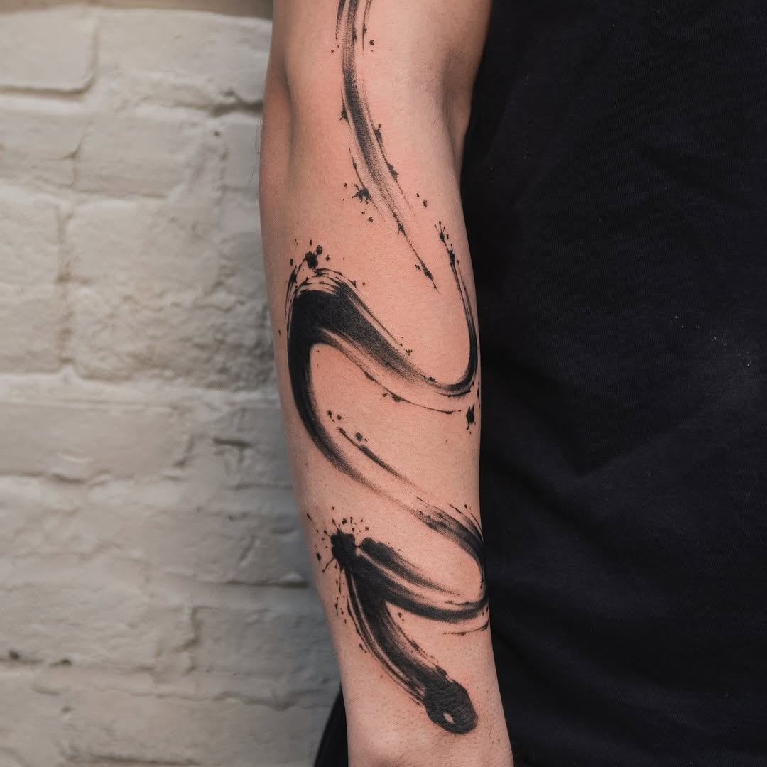 Tattoo by @juhsdink โ blackwork