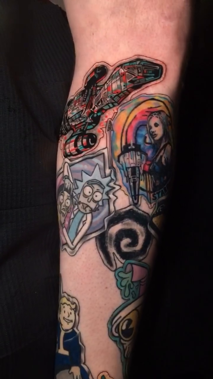 Tattoo by @josh_tattoo — new_school, anime