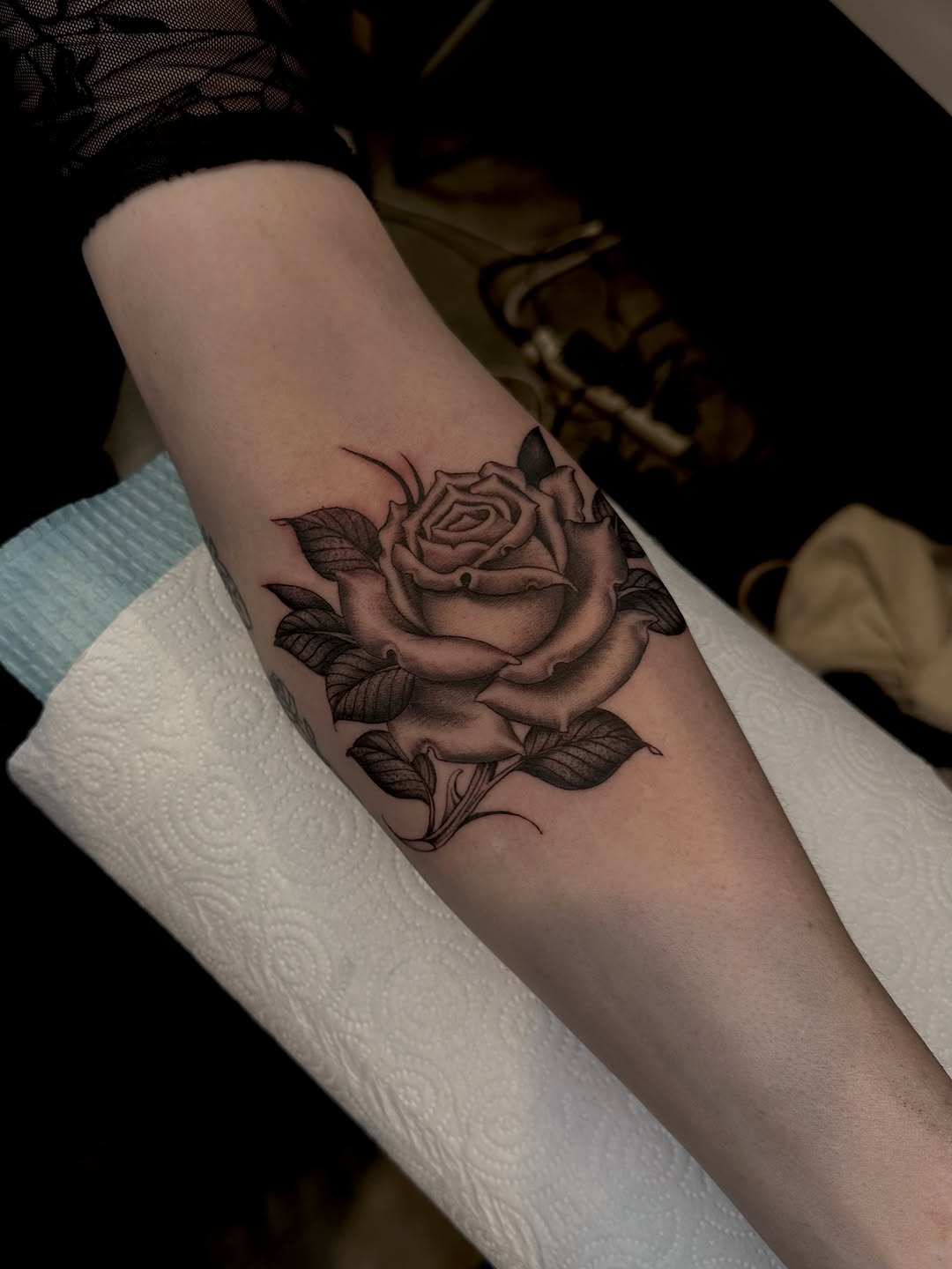 Tattoo by @adriannastabs — black_and_grey, realism