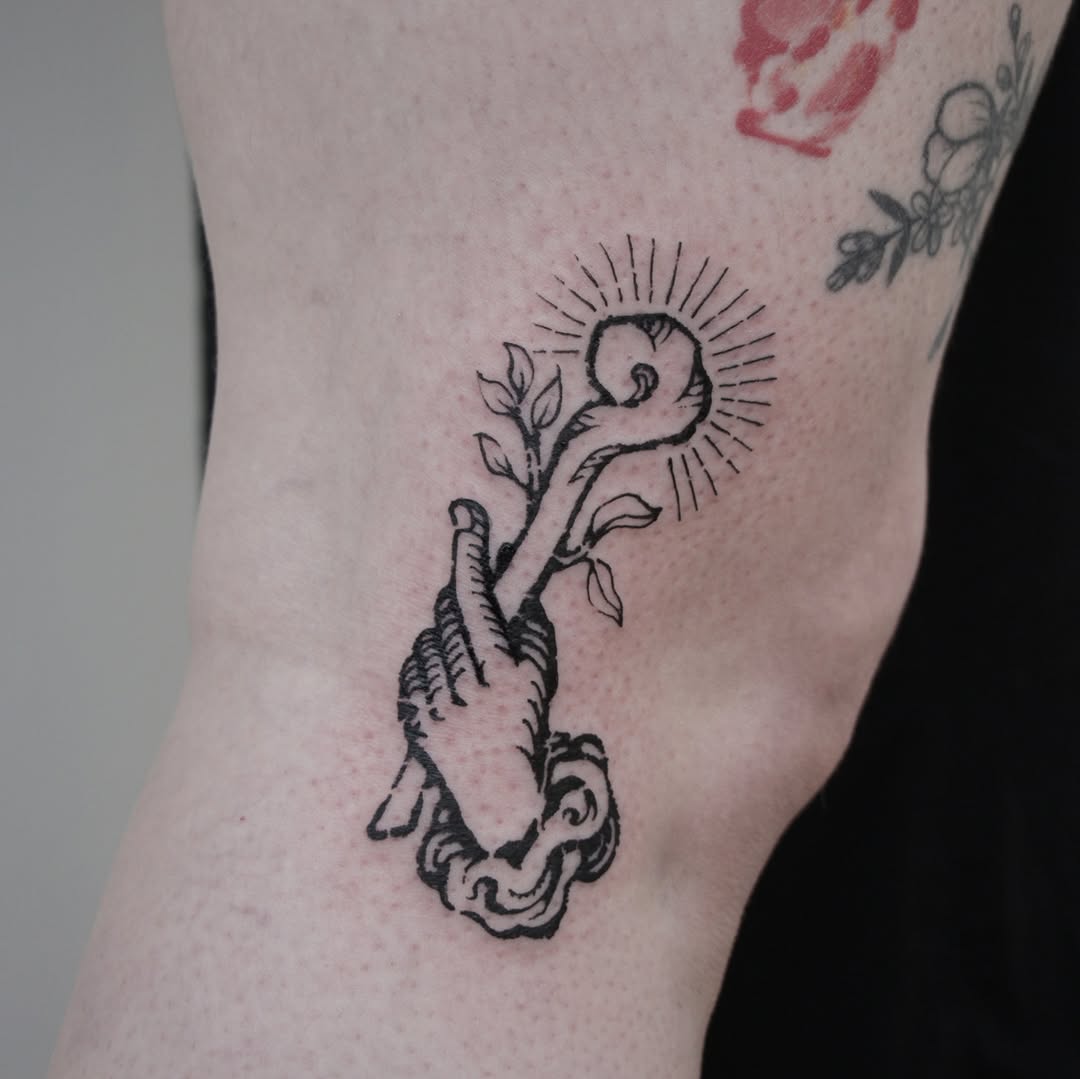 Tattoo by @jefe.ink โ illustrative, black_and_grey