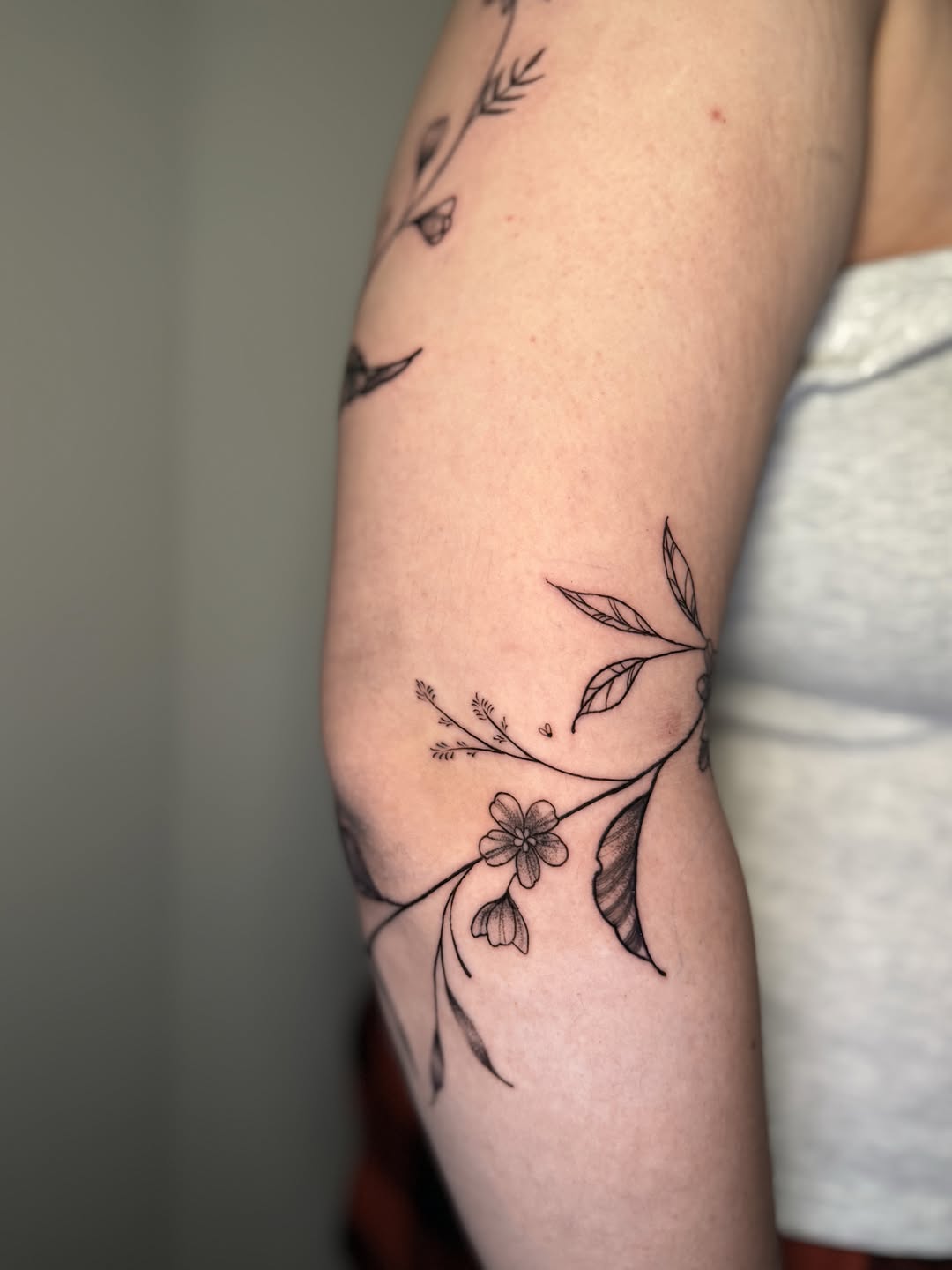 Tattoo by @gnat_art โ fine_line