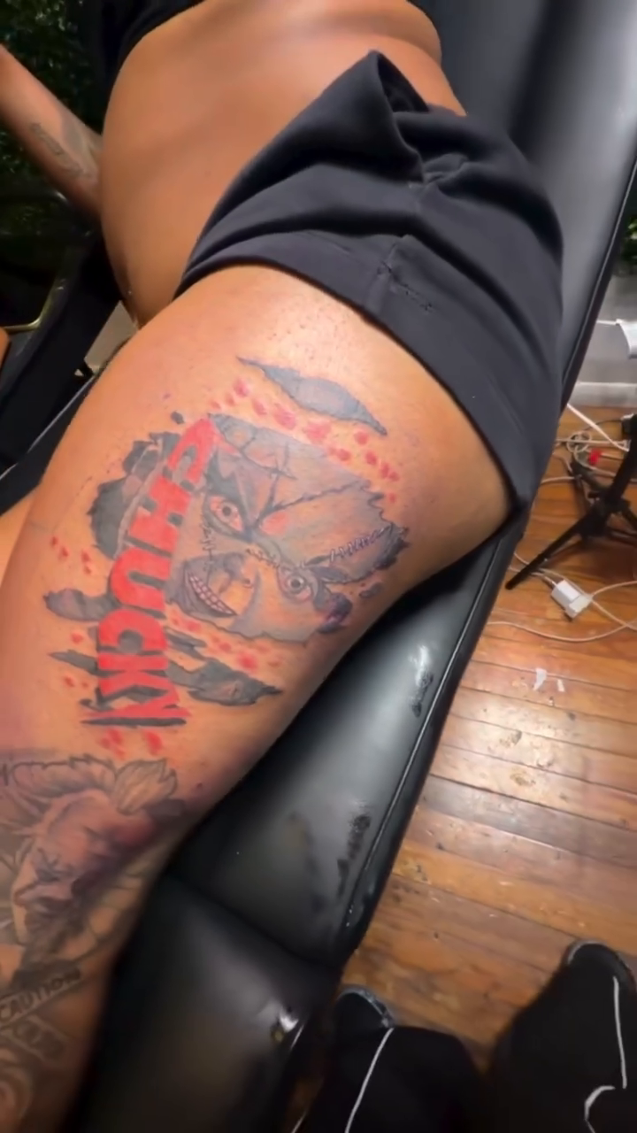 Tattoo by @rzink__ โ illustrative, trash_polka
