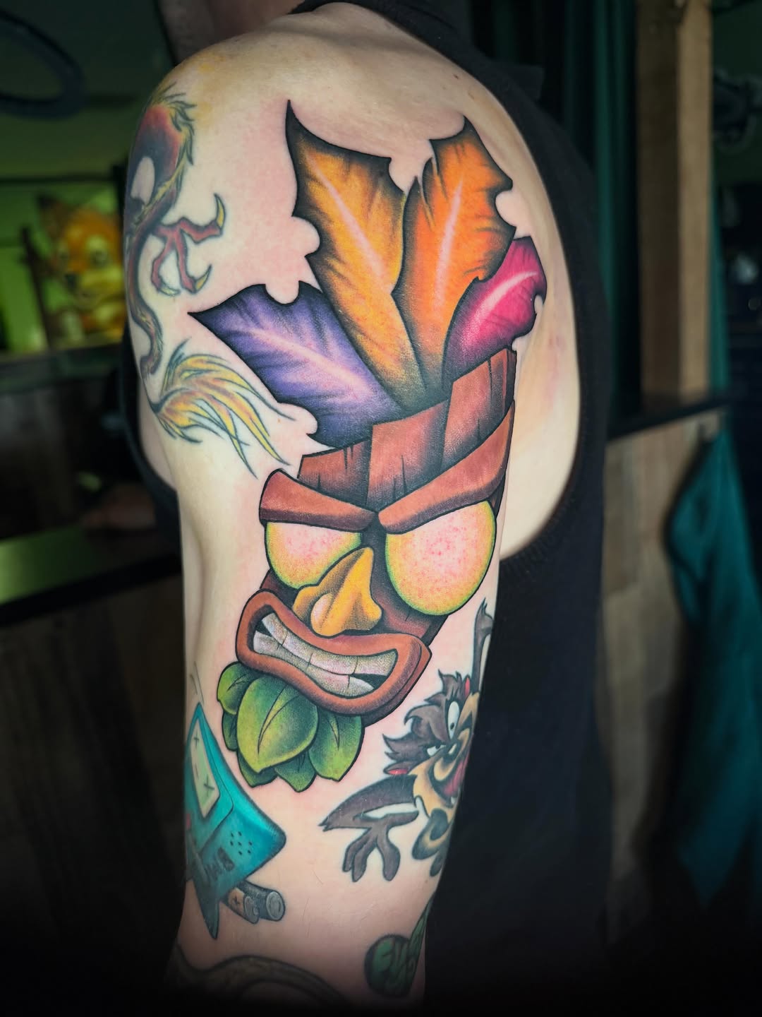 Tattoo by @samdoestattoos โ new_school, anime
