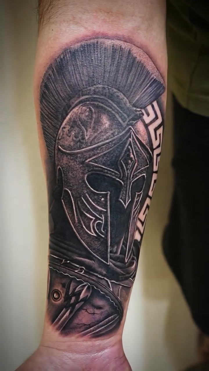 Tattoo by @bornrebel_tattoos โ realism, black_and_grey