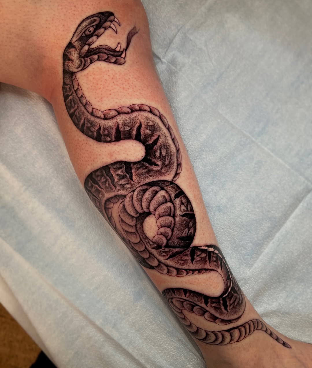 Tattoo by @gloomlacruz — black_and_grey, realism