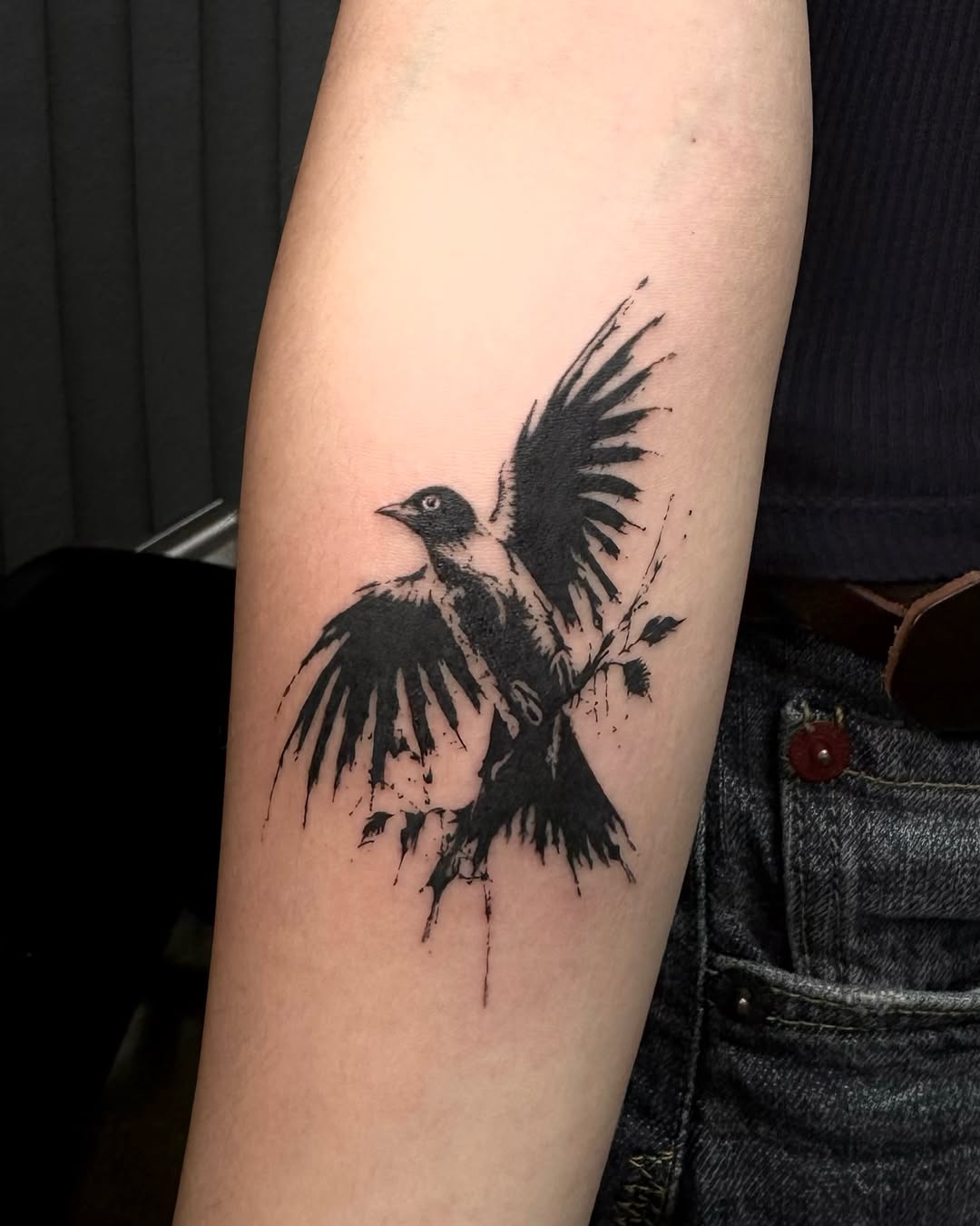 Tattoo by @tatsbyalyssa — blackwork, illustrative