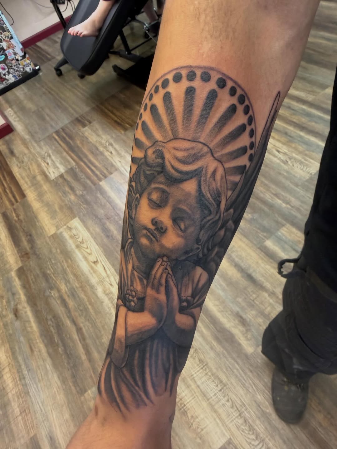 Tattoo by @hatchetfoot_art — realism, black_and_grey