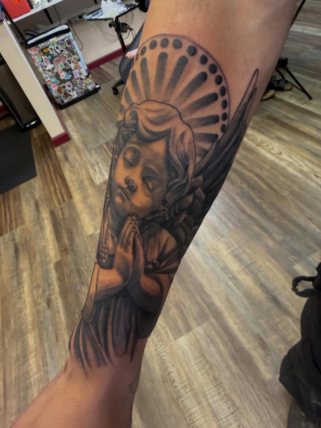 Tattoo by @hatchetfoot_art — realism, black_and_grey