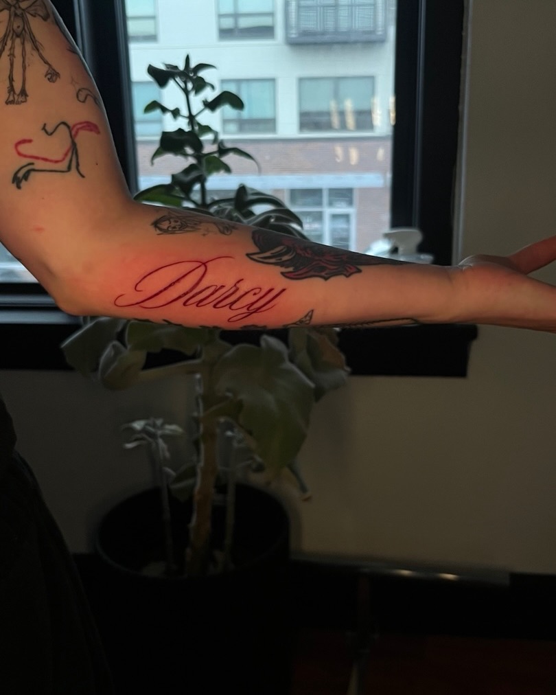 Tattoo by @unknwn.inkartistry — lettering_script