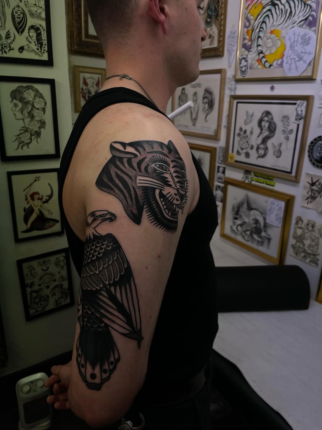 Tattoo by @jt_atkinstattoo — american_traditional, black_and_grey
