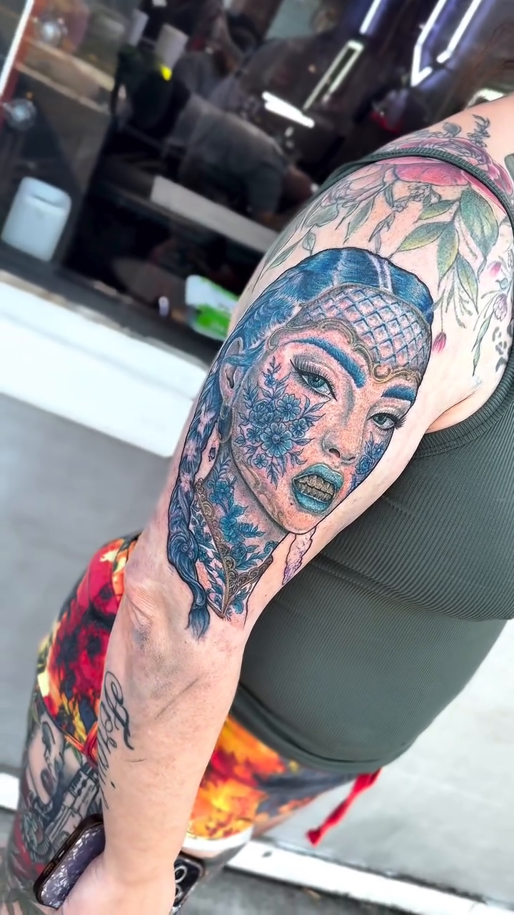 Tattoo by @rawbyjane — color