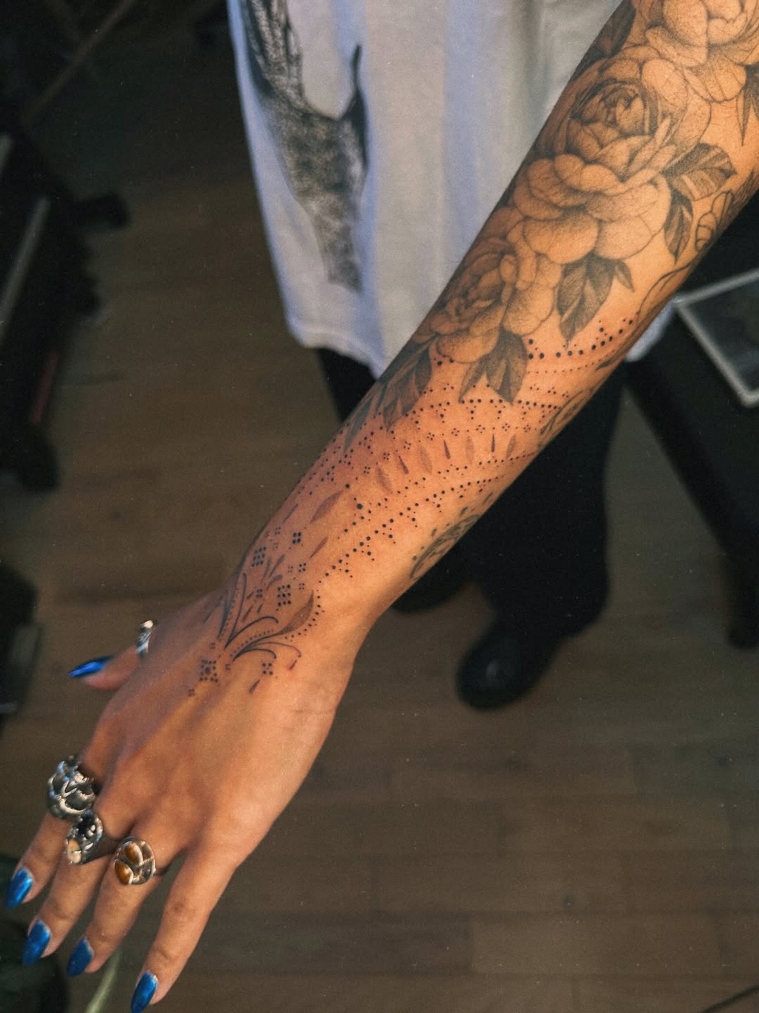 Tattoo by @mushrooomqueen β black_and_grey, realism
