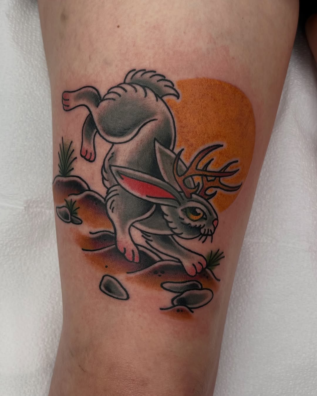 Tattoo by @noahcrowtattoo — american_traditional, illustrative