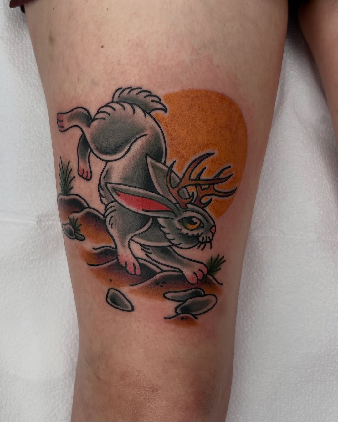 Tattoo by @noahcrowtattoo — american_traditional, illustrative