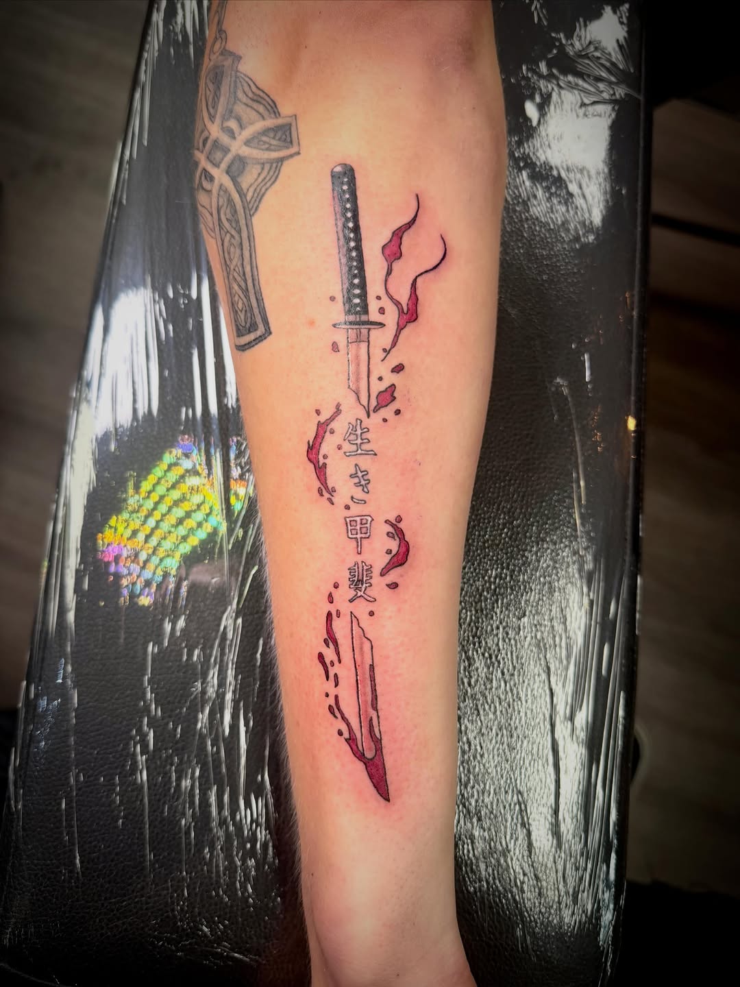 Tattoo by @massakremikeytattoos — lettering_script