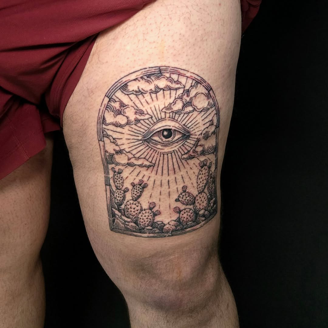 Tattoo by @pearthebeartattoo — illustrative, black_and_grey